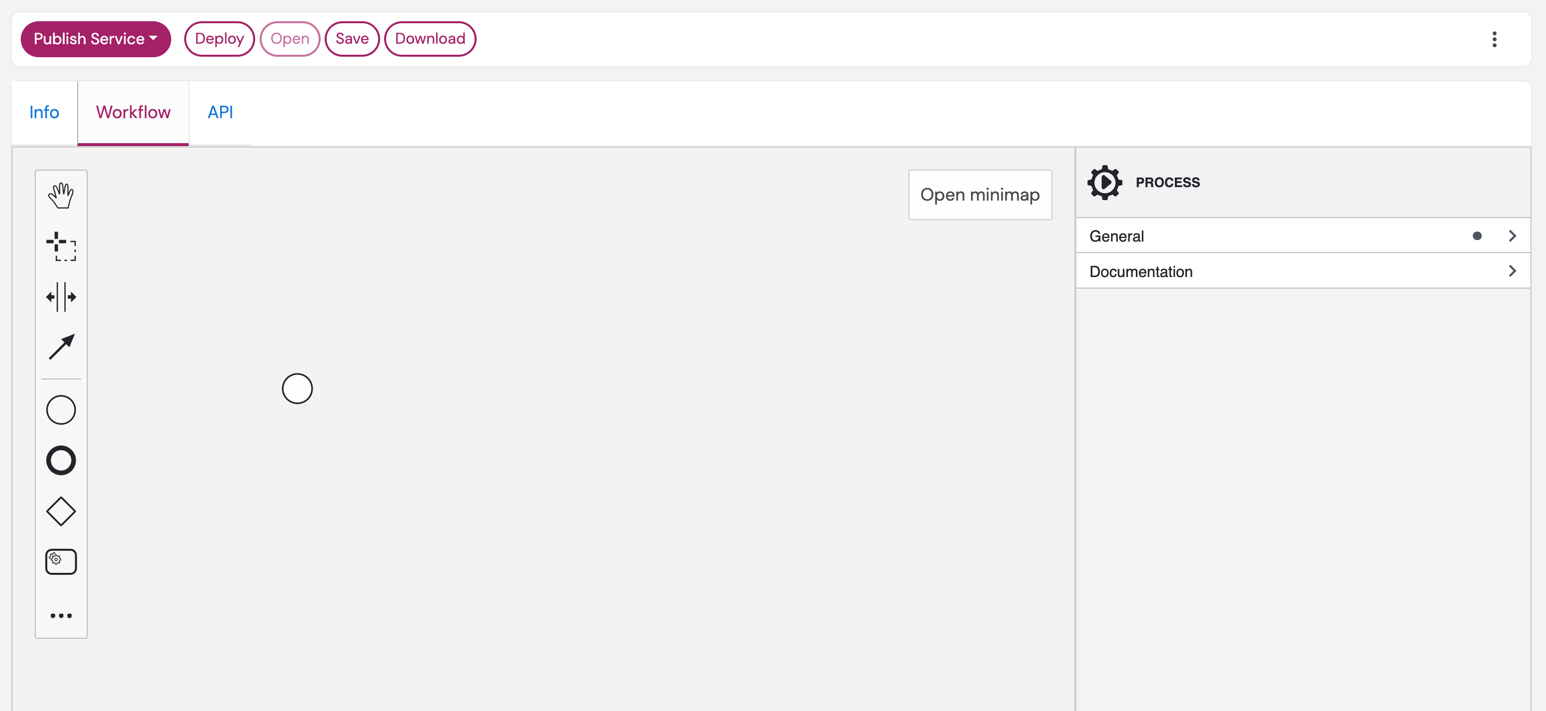 Workflow Modeler Interface